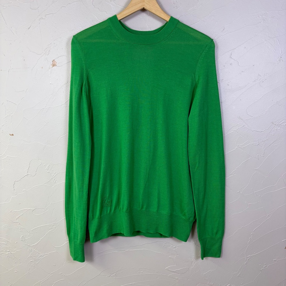 Zadig & Voltaire Emma Open Back Merino Wool Sweater Women Medium Kelly Green